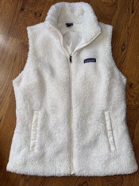 Patagonia Cream Sherpa Fleece Vest